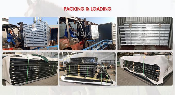 Khung thép 2,2m Chuồng ngựa đúc sẵn Ngựa di động Ổn định chống ăn mòn 10