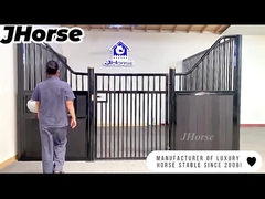 Luxury Prefab sử dụng tre ngựa ổn định gian hàng phía trước bảng