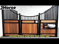 Bộ xây dựng 3.6x2.2 Kế hoạch Cửa chuồng ngựa bằng gỗ có khay xoay