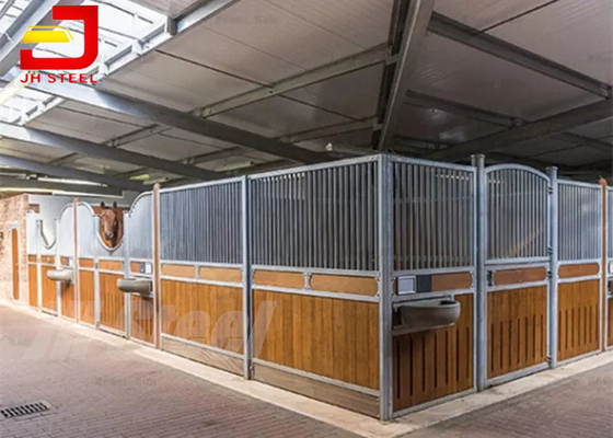 Movable 10x10 12x12 Big Horse Stall Panels với khung mạ kẽm nhúng nóng
