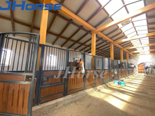Cửa có bản lề Nội thất Chuồng ngựa mạ kẽm 14 Chuồng ngựa chân