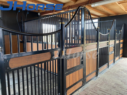 Thép kim loại sơn tĩnh điện Phong cách Châu Âu Chuồng ngựa Bản lề có thể điều chỉnh