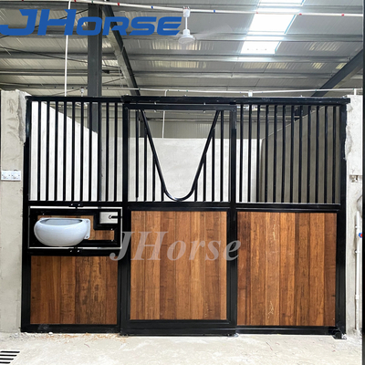 Cửa trượt bền bỉ Chuồng ngựa Châu Âu Khung kim loại mạ kẽm