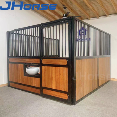Tấm ngăn chuồng ngựa bằng tre 7,2ft Loại mặt trước tiêu chuẩn Cửa trượt sơn tĩnh điện