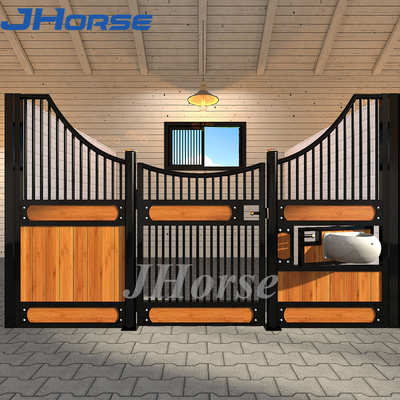 OEM ODM Modular Ngựa Stall Kits, Equine Stall Mặt trận Bamboo / Pine Gỗ