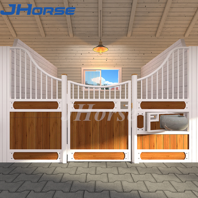 Chiều cao 2,2m Chuồng ngựa Châu Âu Ổn định Cửa ngựa cưỡi ngựa Mặt trận cưỡi ngựa