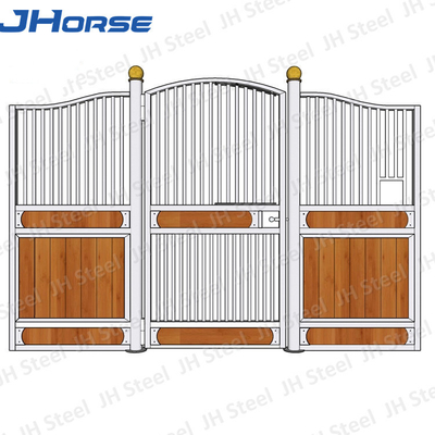 Bảng xếp hàng ngựa bọc bột, quầy hàng chuồng ngựa Vật liệu ống thép