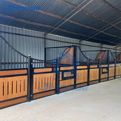 Modular tùy chỉnh ngựa chuồng thép Q235 Q235B Và vật liệu gỗ chống thời tiết