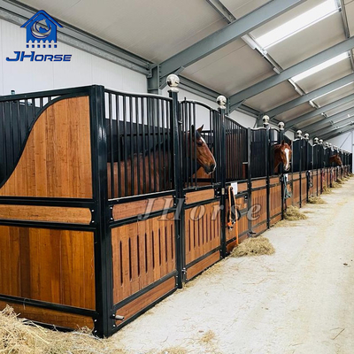 Tùy chỉnh màu ngựa Stall Panel bột phủ kết thúc với cửa trượt