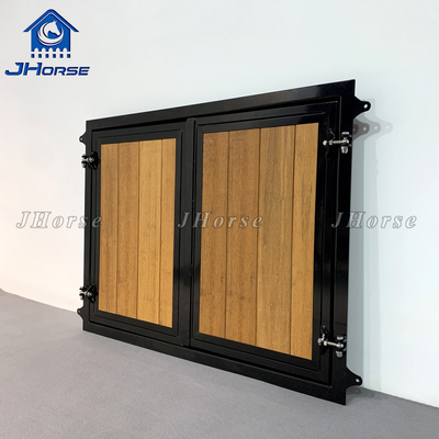 Màu nâu chống thời tiết DIY cửa chuồng ngựa độ bền tùy chỉnh / dễ cài đặt
