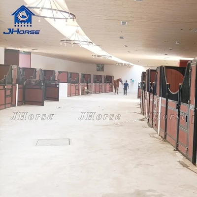 2.2m Kháng khí Bamboo Thiết bị ngựa Cánh cửa Cửa hàng hộp chuồng ngựa ngựa gỗ ngựa ngựa